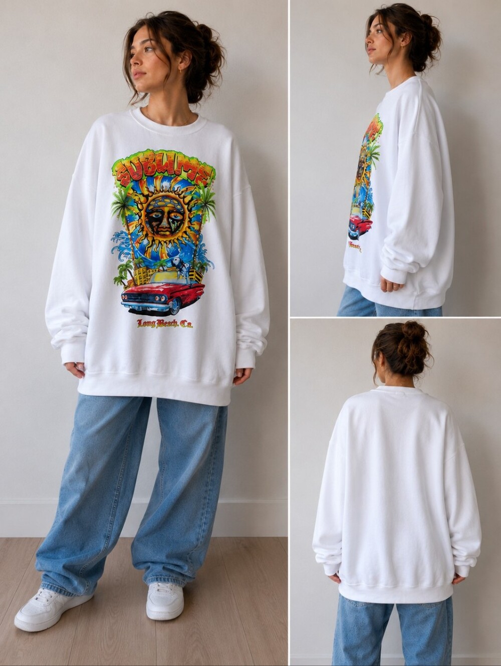 NWT Sublime Sun Logo Sweatshirt XL 90s Band Merch Graphic Pullover Unisex - Picture 7 of 15